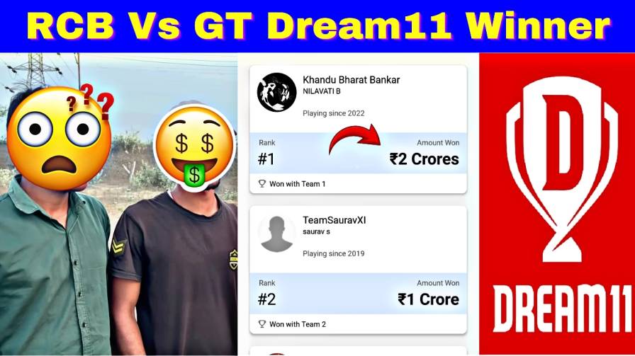 RCB Vs GT Dream11 Winner Today